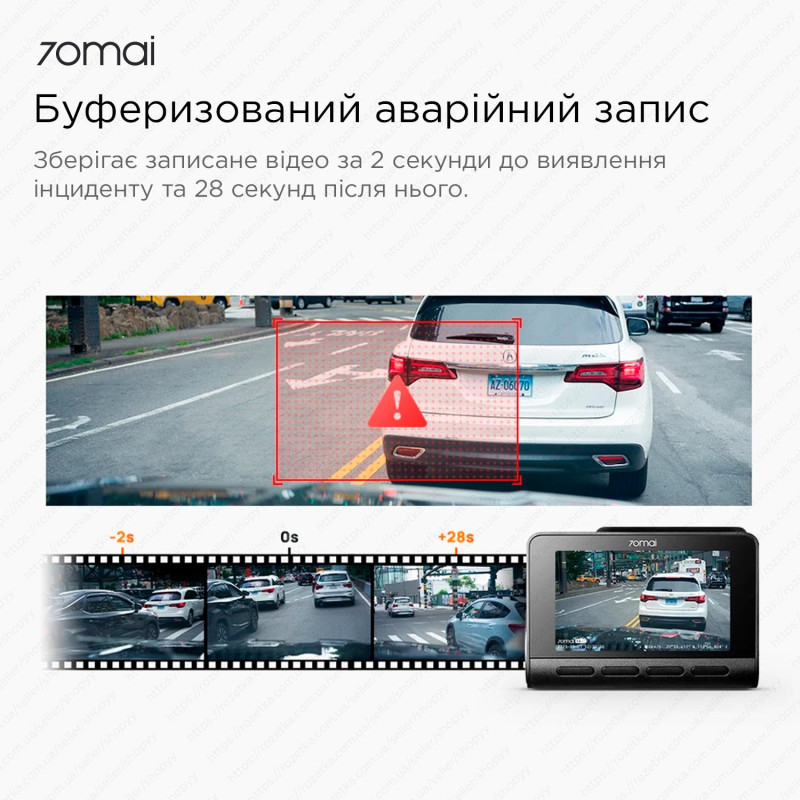 Відеореєстратор 70mai Dash Cam 4K A810S-2 Set