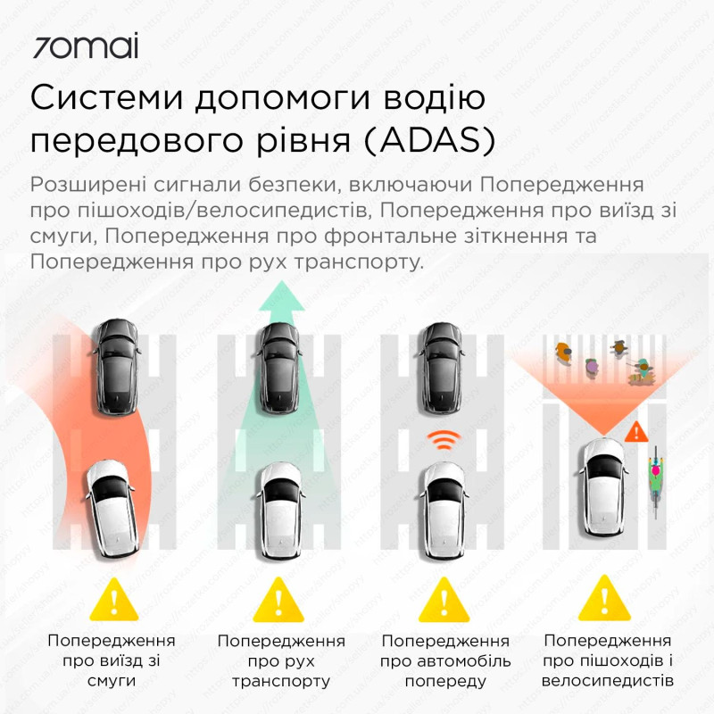 Відеореєстратор 70mai Dash Cam 4K A810S-2 Set