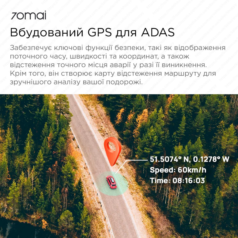 Відеореєстратор 70mai Dash Cam 4K A810S-2 Set