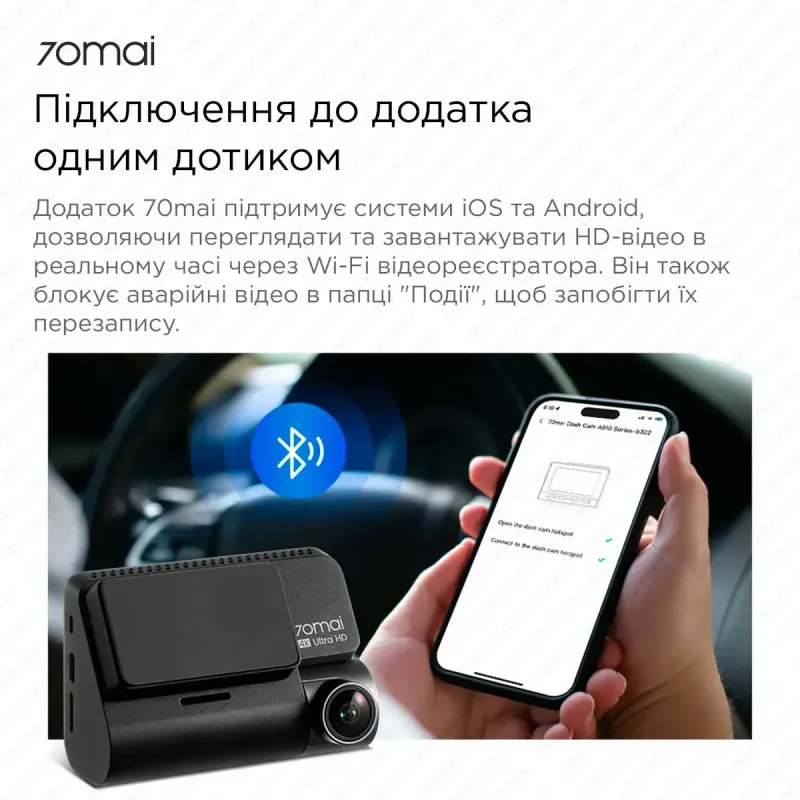 Видеорегистратор 70mai Dash Cam 4K A810S-2 Set