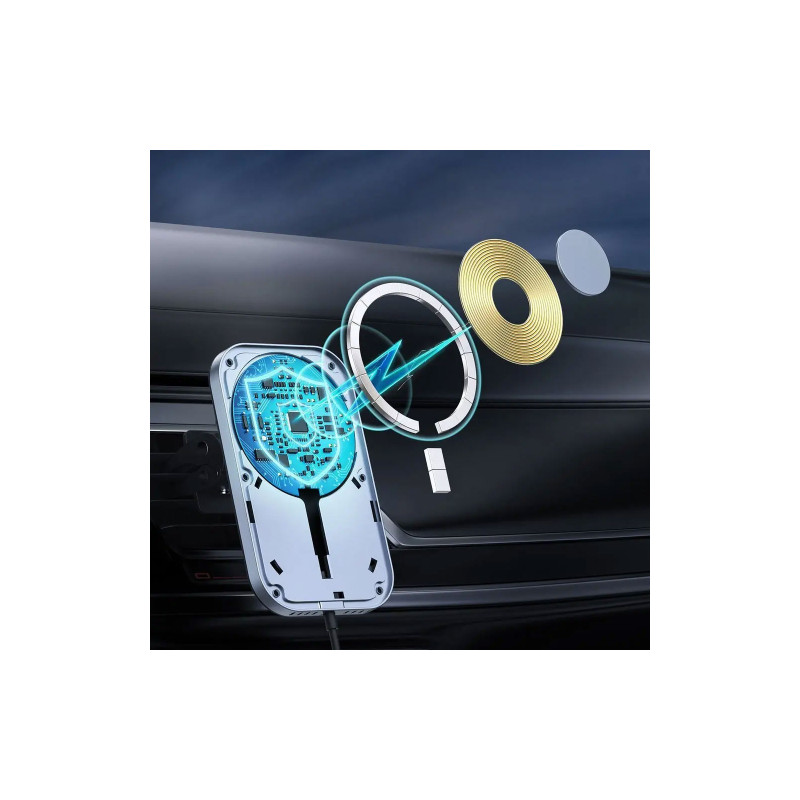 Choetech Car Magnetic Mount Inductive Qi Charger 15W (T200-F)