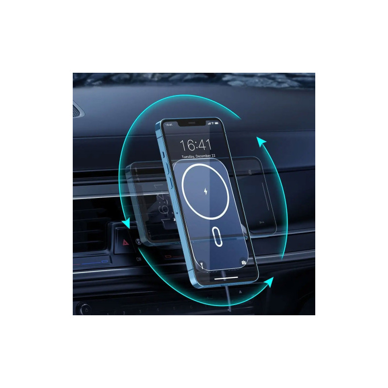 Choetech Car Magnetic Mount Inductive Qi Charger 15W (T200-F)