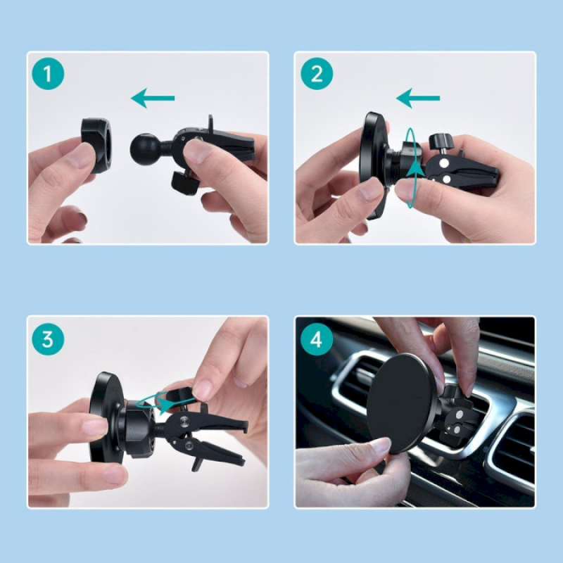 Choetech Car Magnetic Mount Air Vent Black (AT0004)