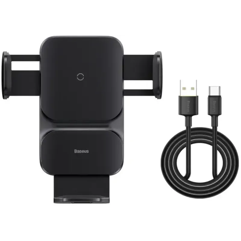 Автомобильный держатель Baseus Wisdom Auto Aligment Car Mount Wireless Charger (CGZX000001)