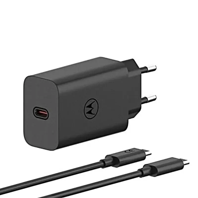 Зарядное устройство Motorola MC-682N 68W Black with Type-C/Type-C (PG38C06281)