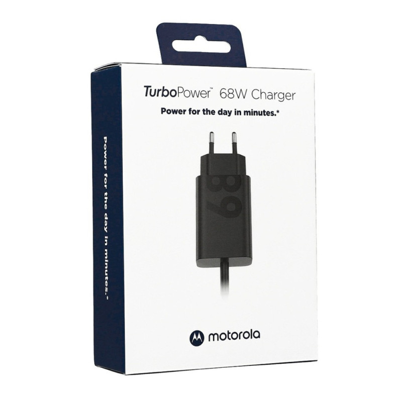 Зарядний пристрій Motorola MC-682N 68W Black з Type-C/Type-C (PG38C06281)
