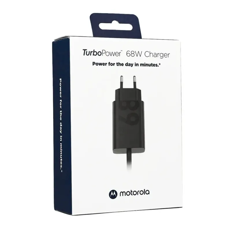 Зарядное устройство Motorola MC-682N 68W Black with Type-C/Type-C (PG38C06281)