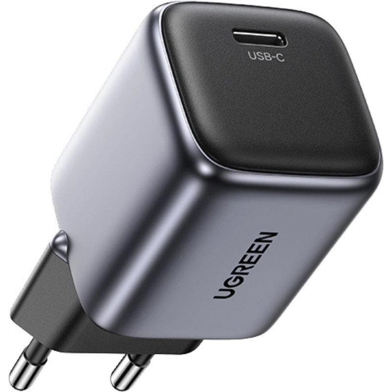 UGREEN CD318 Nexode Mini GaN 20W 1xUSB-C PD3.0 QC4.0 Wall Charger Black (90664)