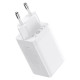 Зарядний пристрій Baseus GaN5 Pro Fast Charger 2C+U 65W White w/Type-C to Type-C (CCGP120202)