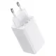 Зарядний пристрій Baseus GaN5 Pro Fast Charger 2C+U 65W White w/Type-C to Type-C (CCGP120202)