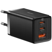 Зарядное устройство Baseus GaN5 Pro Fast Charger 65W Black Type-C to Type-C cable (CCGP120201)