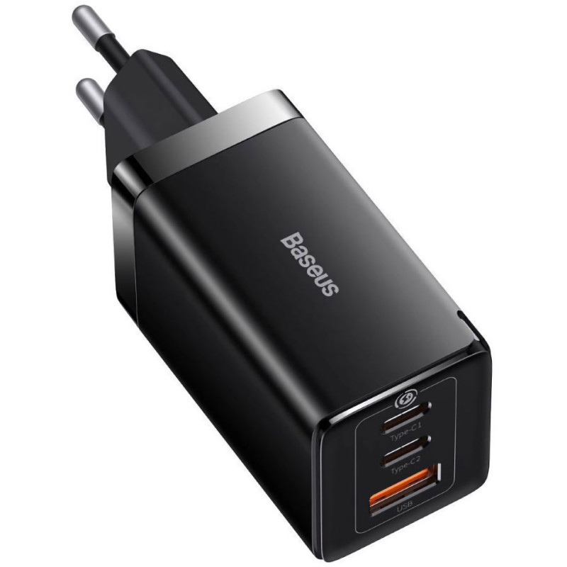 Зарядний пристрій Baseus GaN5 Pro Fast Charger 65W Black Type-C to Type-C cable (CCGP120201)
