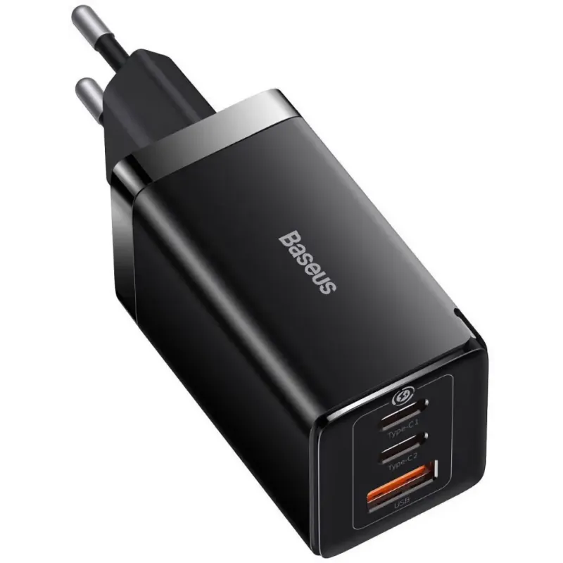 Зарядний пристрій Baseus GaN5 Pro Fast Charger 65W Black Type-C to Type-C cable (CCGP120201)