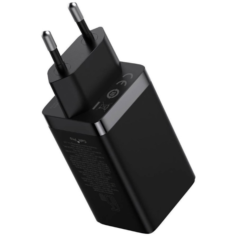 Зарядний пристрій Baseus GaN5 Pro Fast Charger 65W Black Type-C to Type-C cable (CCGP120201)