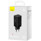 Зарядний пристрій Baseus GaN5 Pro Fast Charger 65W Black Type-C to Type-C cable (CCGP120201)