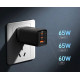 Зарядний пристрій Baseus GaN5 Pro Fast Charger 65W Black Type-C to Type-C cable (CCGP120201)