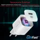 Зарядное устройство Promate PowerPort-33 W USB-C+USB-A White (powerport-33.white)