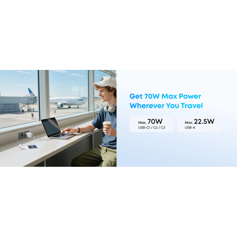 Зарядное устройство Anker 70W Black (A121CG11)