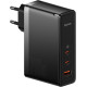 Зарядний пристрій Baseus GaN5 Pro Fast Charger 2C+U 140W Black w/Type-C to Type-C cable (CCGP100201)
