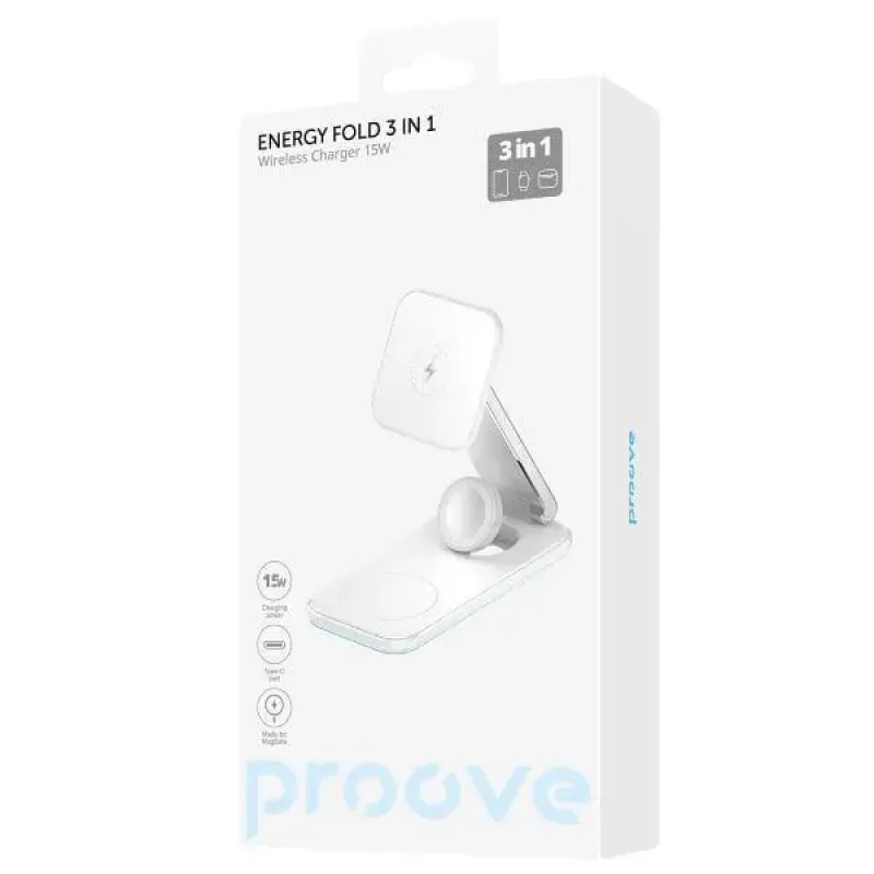 Зарядний пристрій Proove Energy Fold 15W White (WSEF15010002)