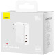 Baseus GaN5 Pro Fast Charger 2C+U 140W White w/Type-C to Type-C cable (CCGP100202)