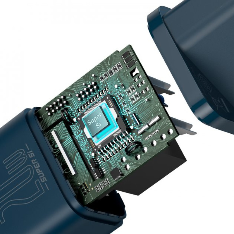 Baseus Super Si Quick Charger Type-C 20W Blue (CCSUP-B03)