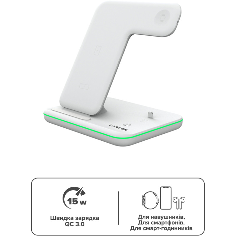 Зарядное устройство Canyon  CNS-WCS302W