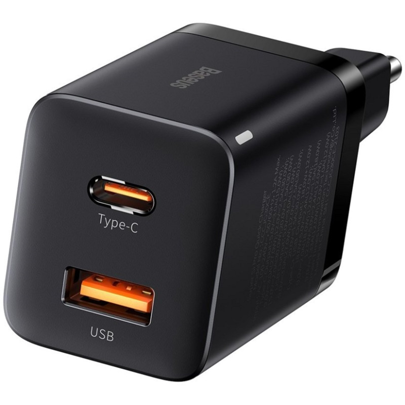 Baseus Super Si Pro Quick Charger USB/Type-C 30W Black (CCSUPP-E01)