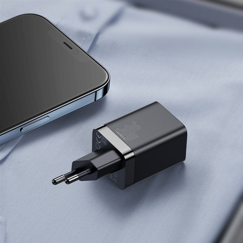 Baseus Super Si Pro Quick Charger USB/Type-C 30W Black (CCSUPP-E01)