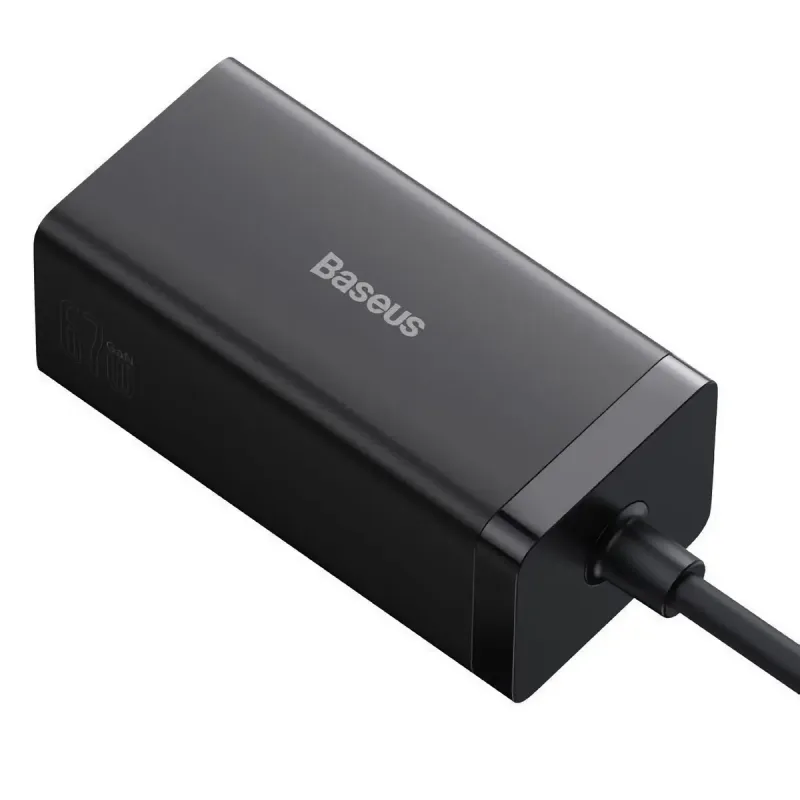 Зарядное устройство Baseus GaN5 Pro Desktop Fast Charger 67W + USB Type-C Black (CCGP110201)