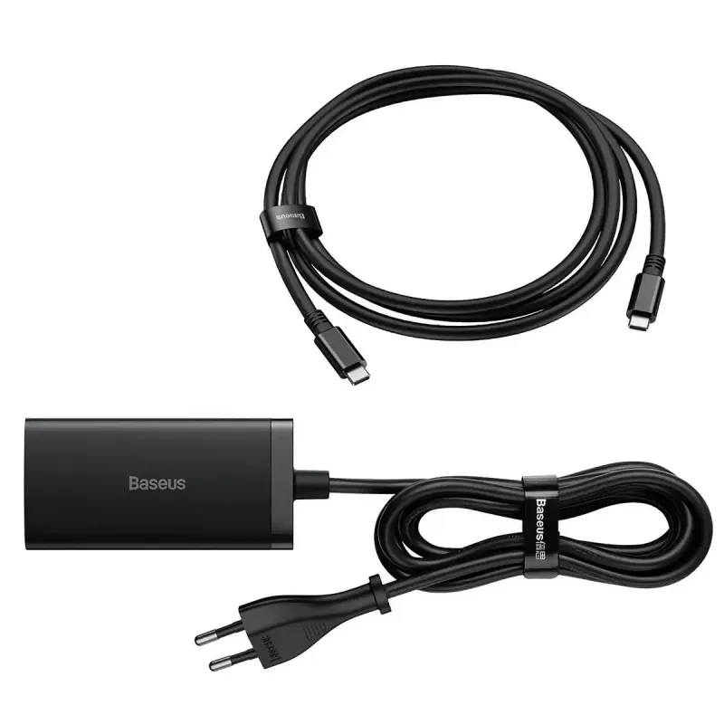 Зарядное устройство Baseus GaN5 Pro Desktop Fast Charger 67W + USB Type-C Black (CCGP110201)