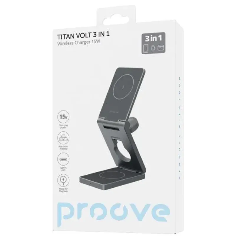 Зарядний пристрій Proove Titan Volt 3 in 1 (WSTV15000003)