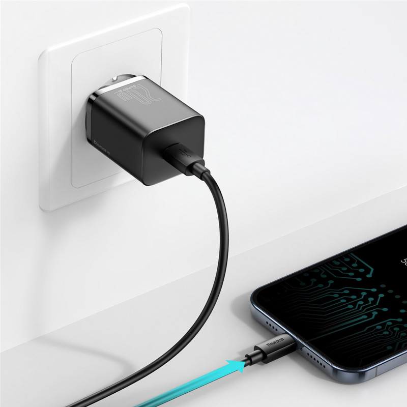 Baseus Super Si Quick Charger 20W Sets Black (CCSUP-B01)