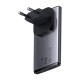 Baseus GaN5 Pro Ultra-Slim Fast Charger C+U 65W Overseas Edition Gray + Type-C to Type-C (CCGP150113)