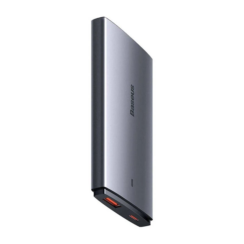 Baseus GaN5 Pro Ultra-Slim Fast Charger C+U 65W Overseas Edition Gray + Type-C to Type-C (CCGP150113)