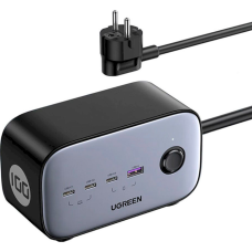 UGREEN CD270 GaN 100W DigiNest Pro Power Strip Gray (60167)