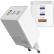 Зарядний пристрій Sigma мобільний X-Power 65W GaN, PD, QC (2xUSB-C + 1xUSB-A) White (PS65-01)