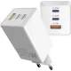 Зарядний пристрій Sigma мобільний X-Power 65W GaN, PD, QC (2xUSB-C + 1xUSB-A) White (PS65-01)
