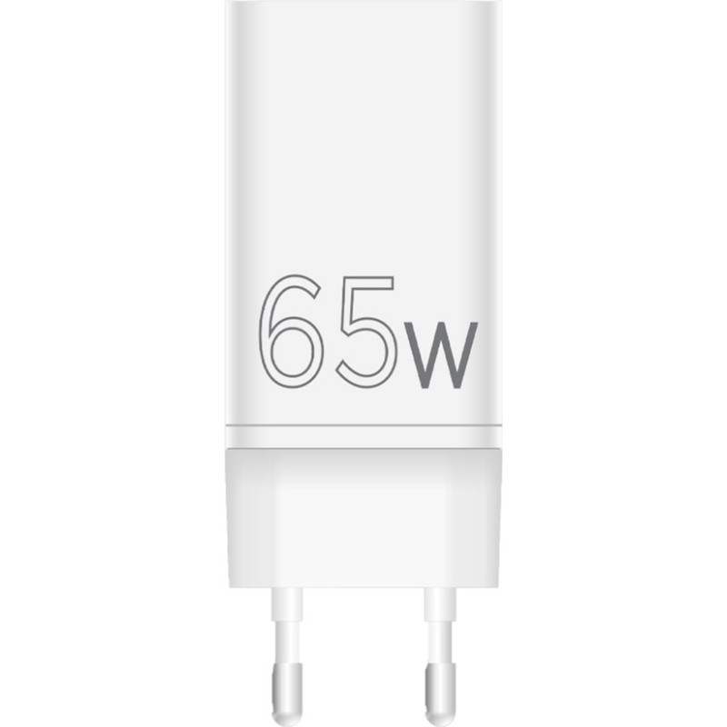 Зарядний пристрій Sigma мобільний X-Power 65W GaN, PD, QC (2xUSB-C + 1xUSB-A) White (PS65-01)