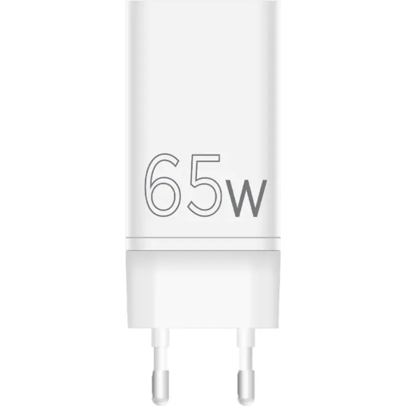 Зарядний пристрій Sigma мобільний X-Power 65W GaN, PD, QC (2xUSB-C + 1xUSB-A) White (PS65-01)