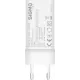 Зарядний пристрій Sigma мобільний X-Power 65W GaN, PD, QC (2xUSB-C + 1xUSB-A) White (PS65-01)