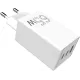 Зарядний пристрій Sigma мобільний X-Power 65W GaN, PD, QC (2xUSB-C + 1xUSB-A) White (PS65-01)