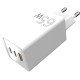 Зарядний пристрій Sigma мобільний X-Power 65W GaN, PD, QC (2xUSB-C + 1xUSB-A) White (PS65-01)
