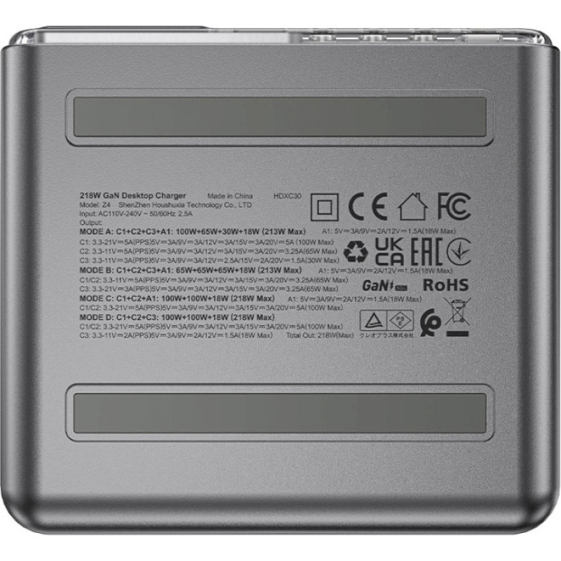 Acefast Z4 Power Station PD218W 3xUSB-C, 1xUSB-A (AFZ4G) (6974316282587)