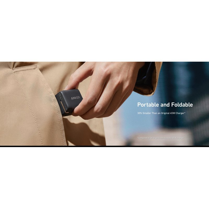 ANKER USB-C Wall Charger PowerPort 313 45W Black (A2643G11)
