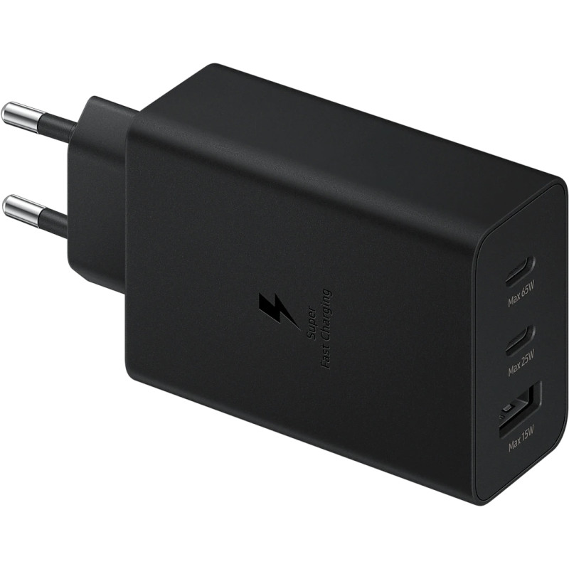 Samsung 65W Power Adapter Trio w/o cable Black (EP-T6530NBEG)