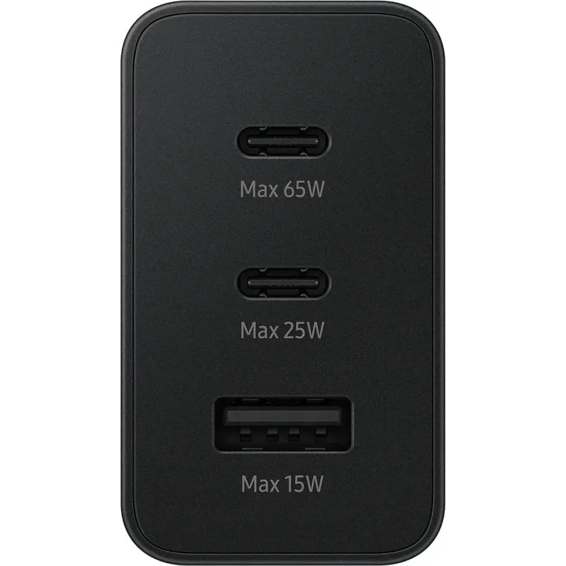Зарядное устройство Samsung 65W Power Adapter Trio w/o cable Black (EP-T6530NBEG)