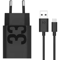 Зарядное устройство Motorola TurboPower 33 Wall Charger Black Type-C cable (PG38C06448)