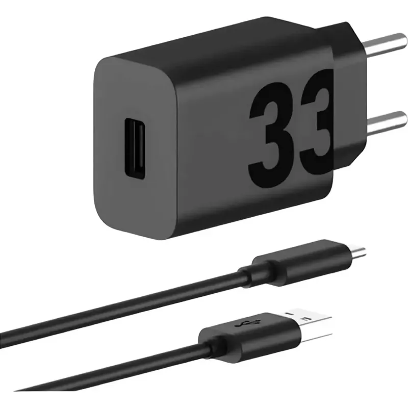 Зарядное устройство Motorola TurboPower 33 Wall Charger Black Type-C cable (PG38C06448)