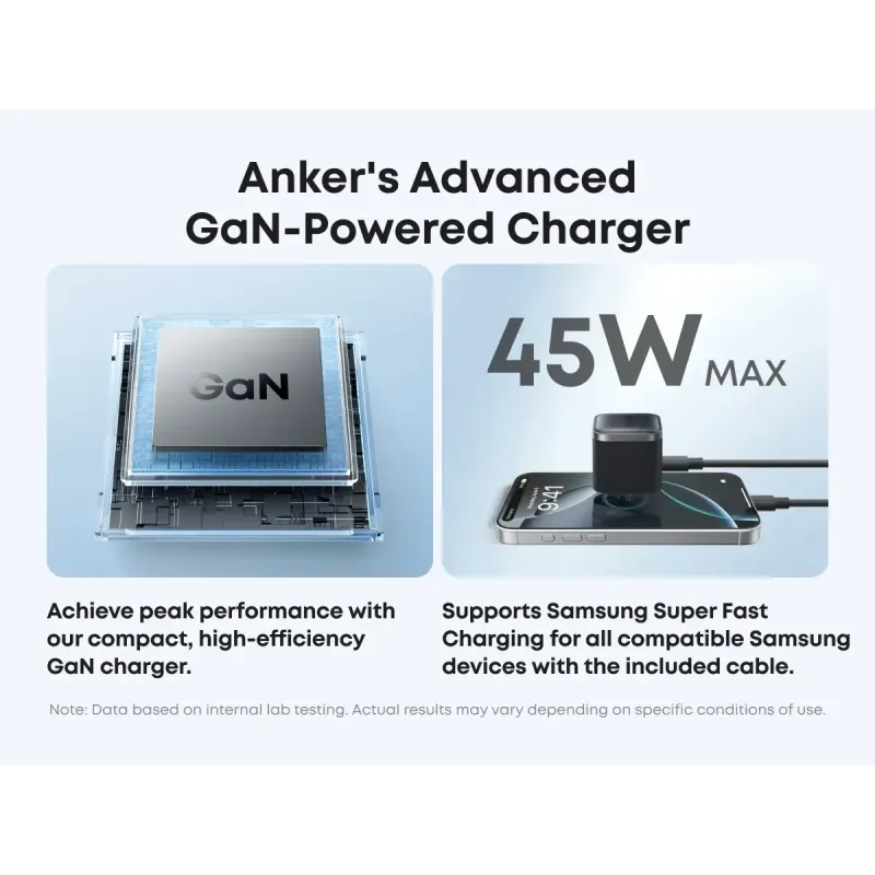 Зарядний пристрій Anker Nano Charger 45W USB-C Black (A2692L11)